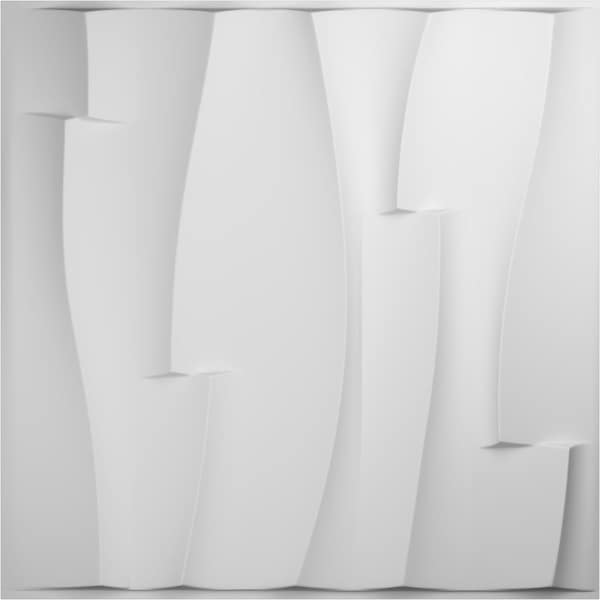 Ekena Millwork Brick Wave EnduraWall Decorative 3D Wall Panel, White, 19 5/8"W x 19 5/8"H WP20X20BVWH - main